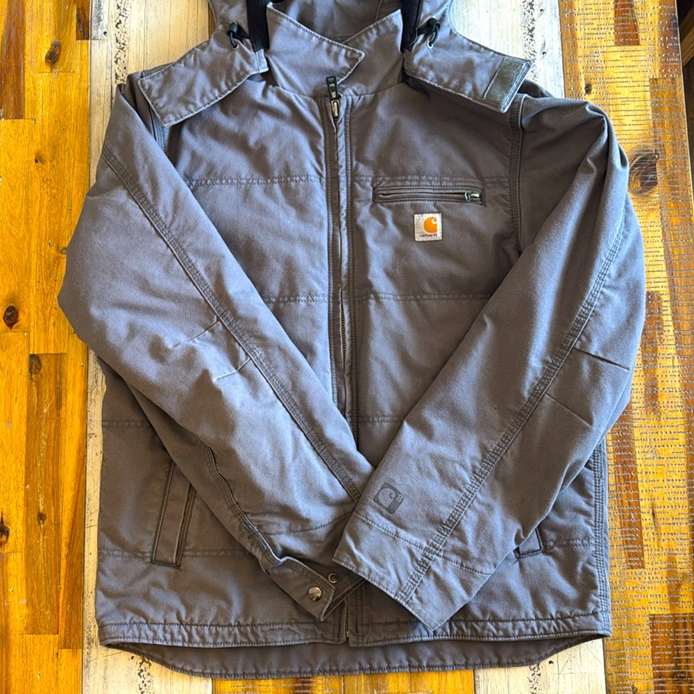 Men’s gray Carhartt jacket, size Large tall